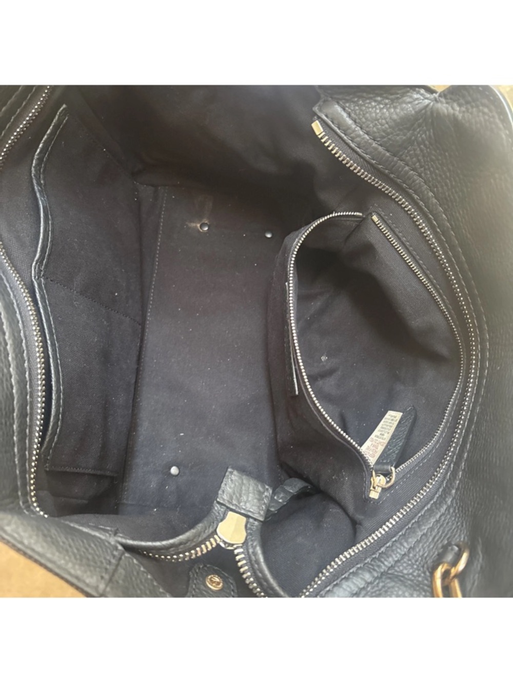 Burberry Black Leather House Check Medium Harcourt Tote Bag - Picture 13 of 17
